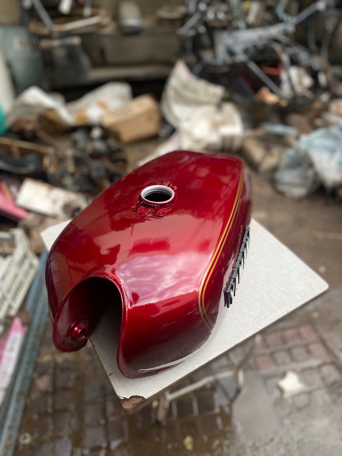 RX 100 Petrol Tank - Maroon