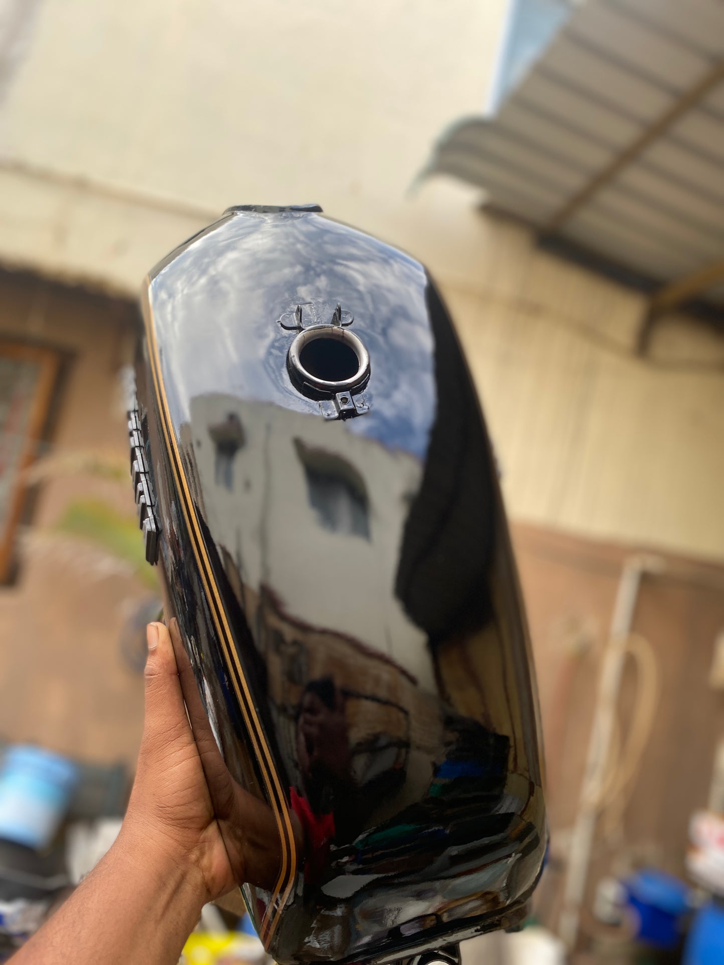 RX 100 petrol tank - BLACK