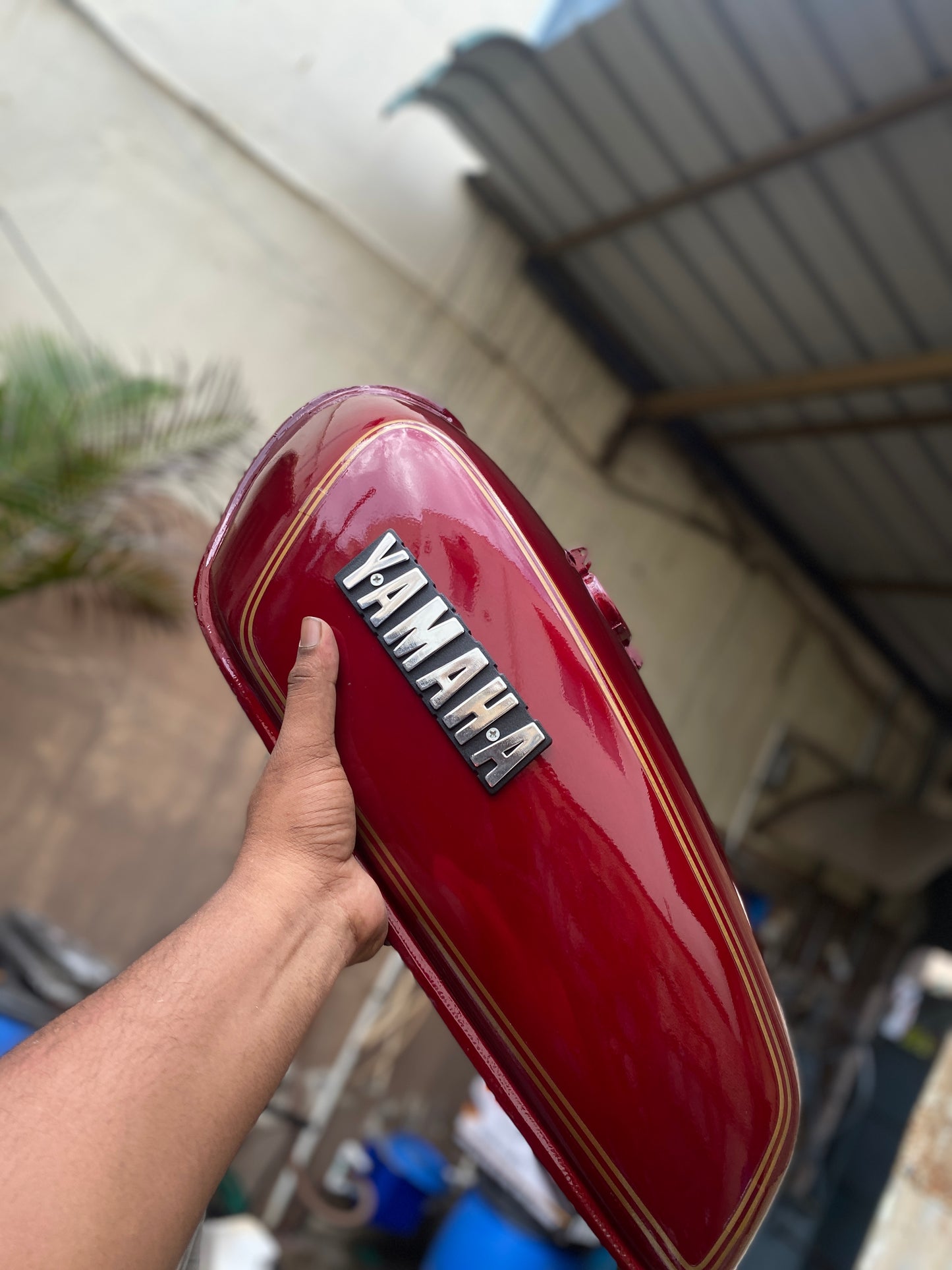 RX 100 Petrol Tank - Maroon